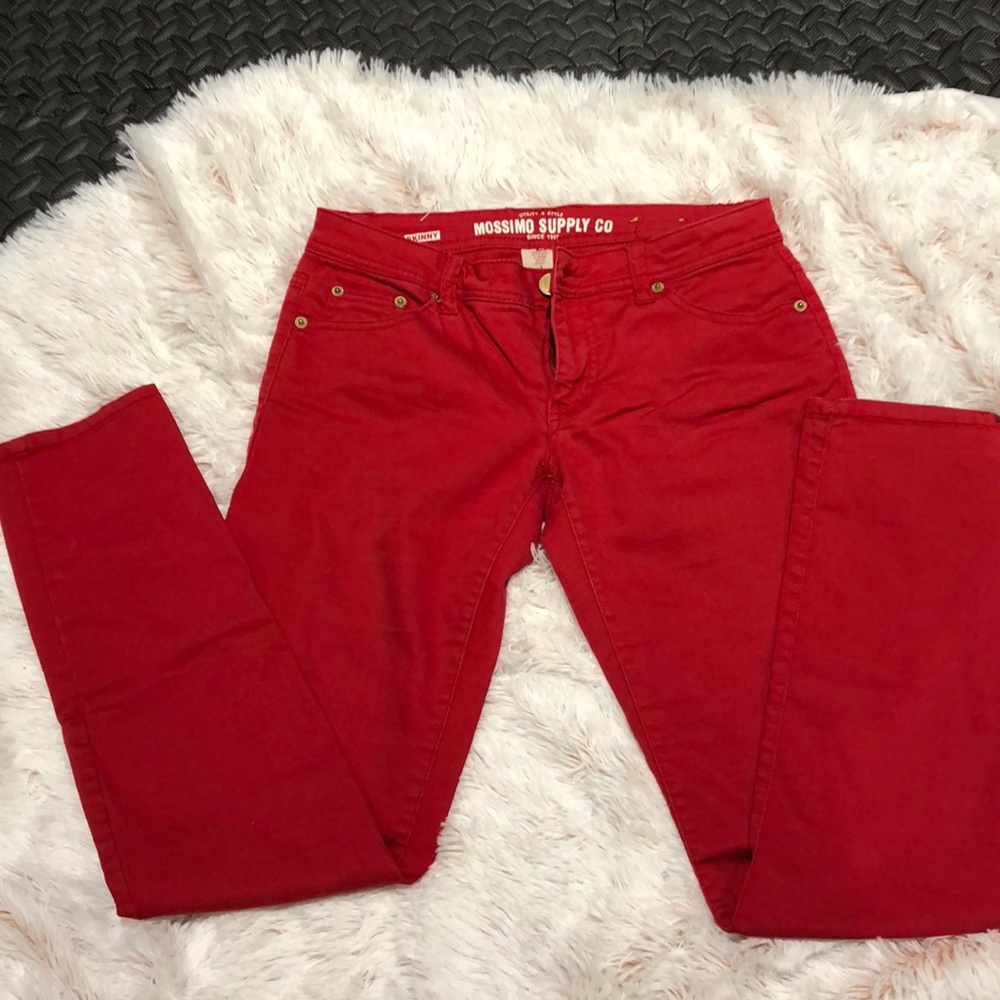 Red Mossimo Skinny Jeans